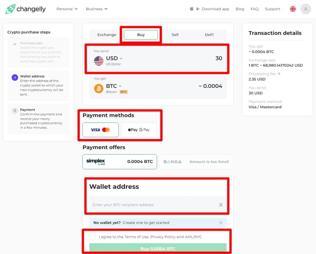 How To Buy Crypto On Changelly