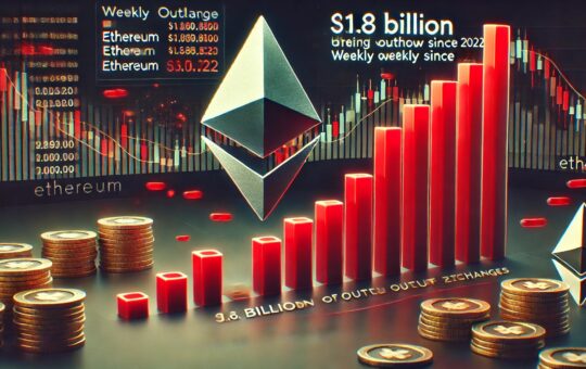 $1.8B In Ethereum Withdrawn From Exchanges In Largest Weekly Outflow Since 2022 – Details