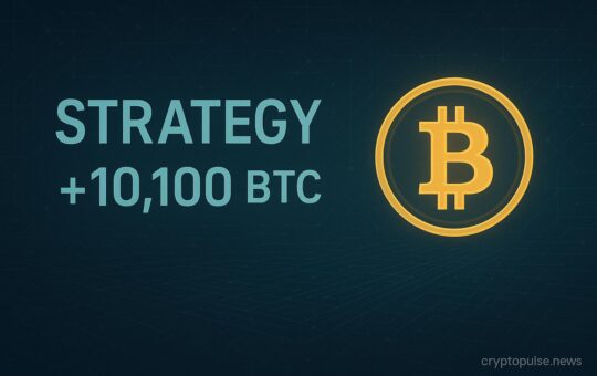 Strategy Scoops Up $1.05B in Bitcoin as Holdings Near 600K BTC