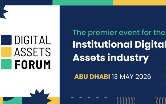 Digital Assets Forum Abu Dhabi 2026 event banner for institutional digital assets conference