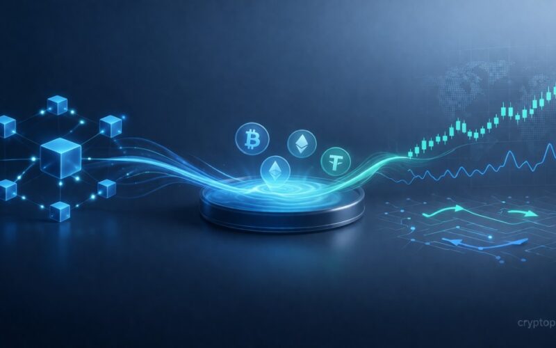 Crypto liquidity visualization showing how order flow moves prices
