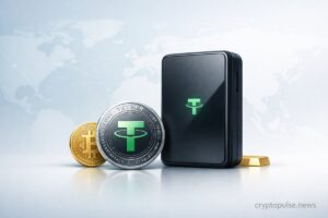 Tether self-custody wallet with USDT, Bitcoin, and tokenized gold representing multi-asset crypto payments and digital assets