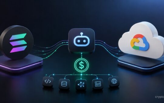 Solana and Google Cloud AI agent payment system using stablecoins for API access
