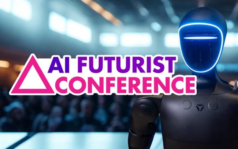 AI Futurist Conference 2026 featured image with humanoid robot at Blockchain Futurist Conference