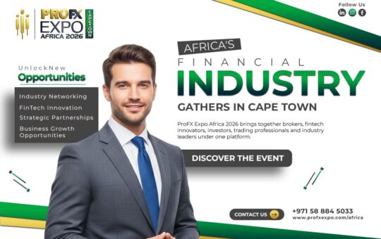ProFX Expo Africa 2026 promotional banner highlighting the Forex and FinTech event in Cape Town