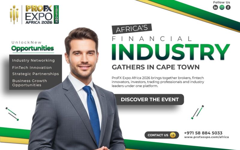 ProFX Expo Africa 2026 promotional banner highlighting the Forex and FinTech event in Cape Town
