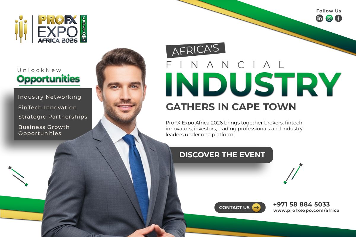 ProFX Expo Africa 2026 promotional banner highlighting the Forex and FinTech event in Cape Town