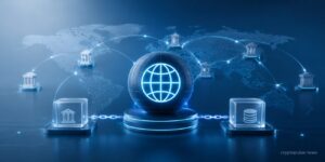 SWIFT blockchain ledger connecting global banks for 24/7 tokenized deposit cross-border payments