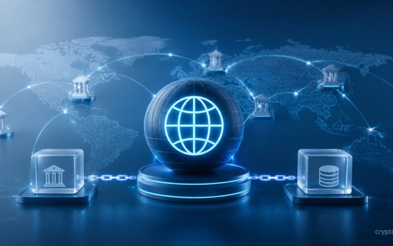 SWIFT blockchain ledger connecting global banks for 24/7 tokenized deposit cross-border payments