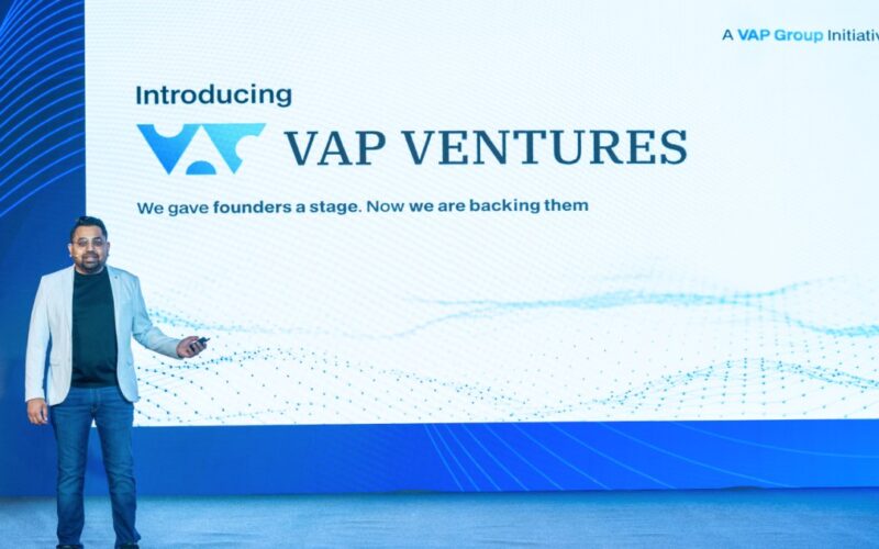 VAP Group CEO Vishal Parmar introduces VAP Ventures during the launch event in Riyadh