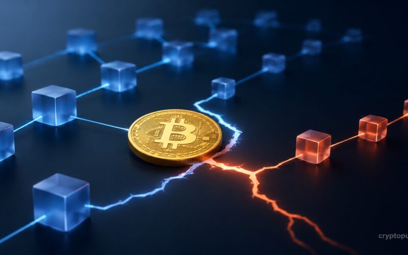 Bitcoin blockchain split with competing chains after BIP-110 rejection