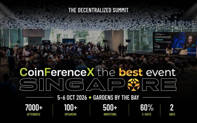 CoinFerenceX The Best Event Singapore at Gardens by the Bay, October 5-6, 2026