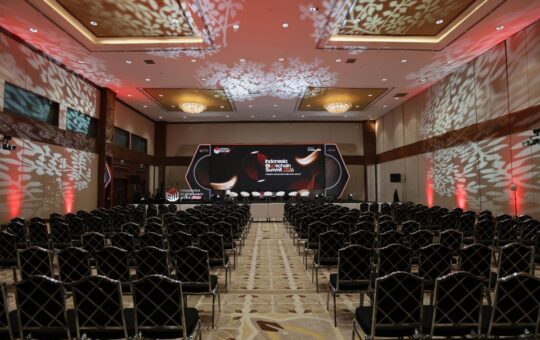 Indonesia Blockchain Week 2026 stage and conference hall in Jakarta
