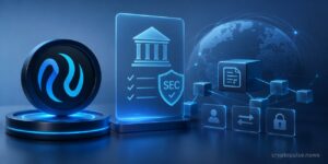 Injective blockchain token with SEC approval shield, digital ledger and ownership transfer network for tokenized securities