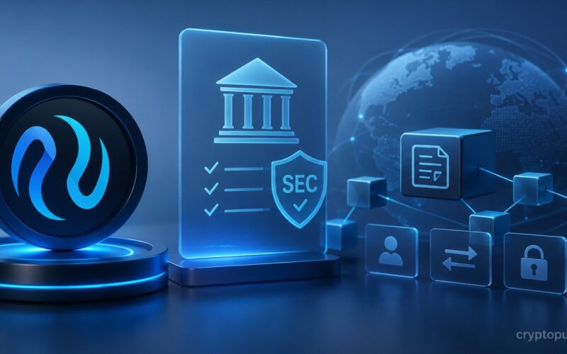 Injective blockchain token with SEC approval shield, digital ledger and ownership transfer network for tokenized securities