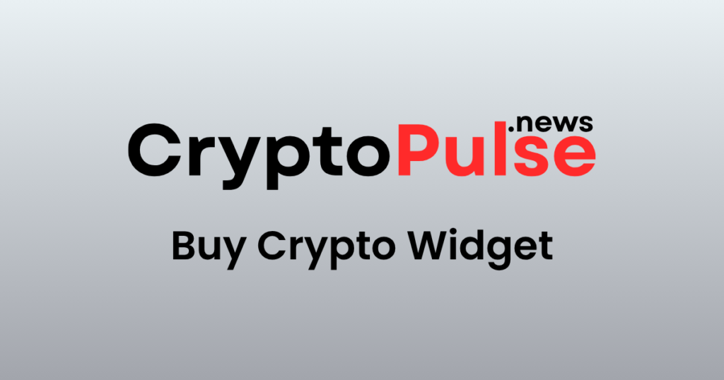 CryptoPulse.News logo with Buy Crypto Widget title