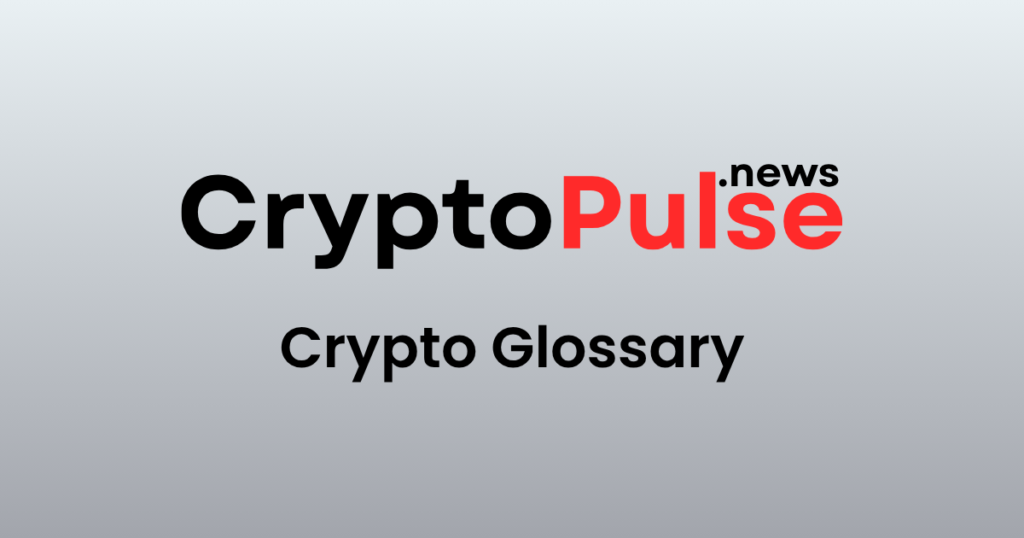 CryptoPulse.News logo with Crypto Glossary title