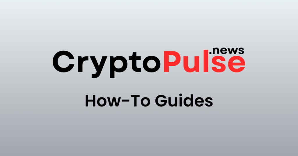 CryptoPulse.News logo with How-To Guides title