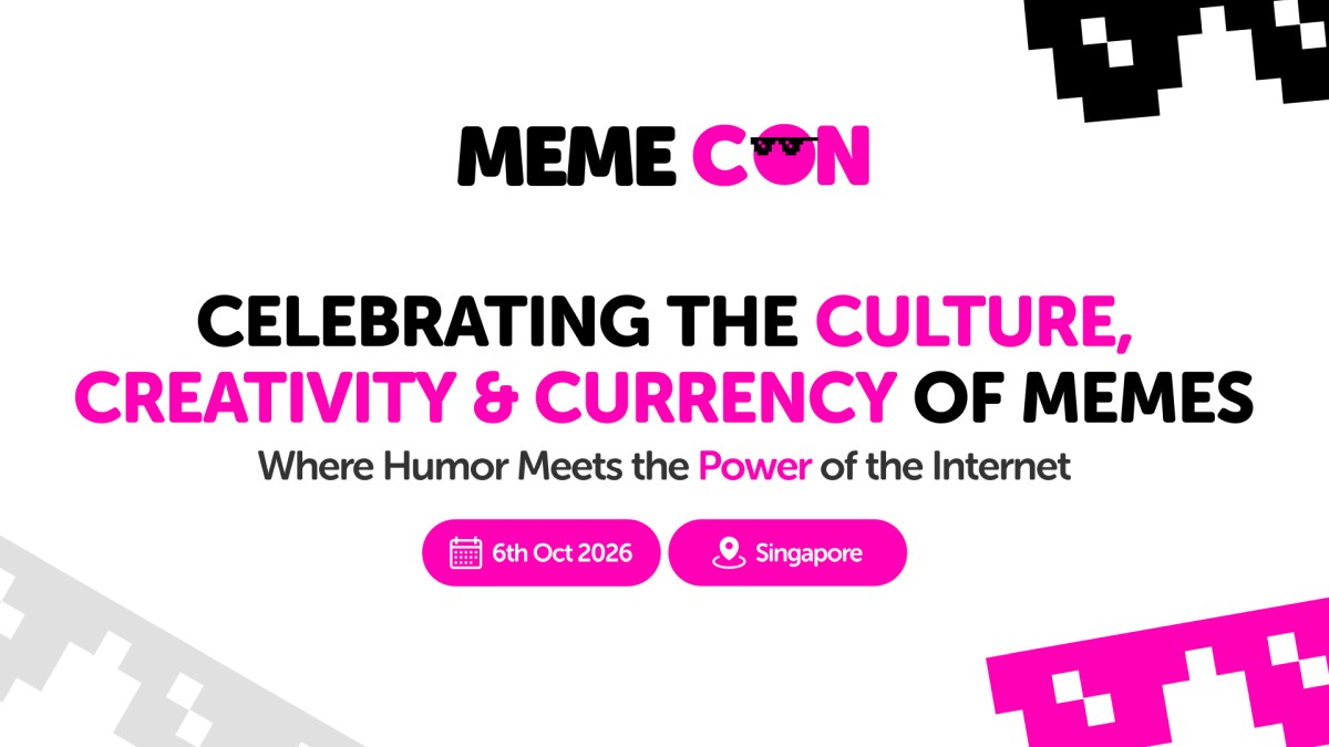 Meme Con 2026 event banner for October 6 in Singapore