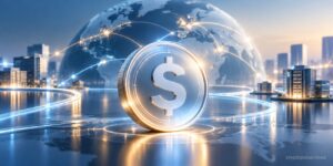 OUSD stablecoin coin with global payment network and digital finance connections