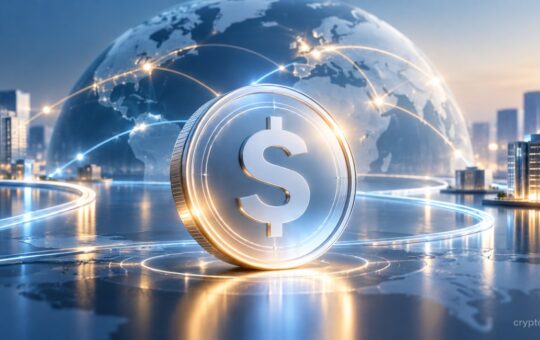 OUSD stablecoin coin with global payment network and digital finance connections