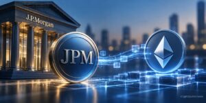 JPMorgan’s JPM Coin connects to Ethereum blockchain for institutional payments and digital-asset settlement.