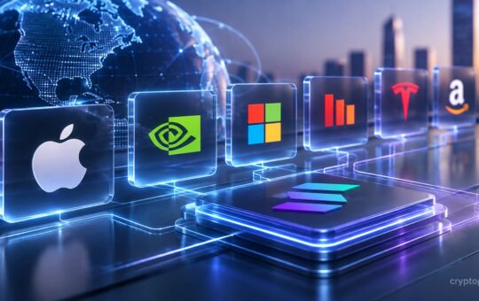 Tokenized U.S. stocks from major companies connected to Solana blockchain infrastructure
